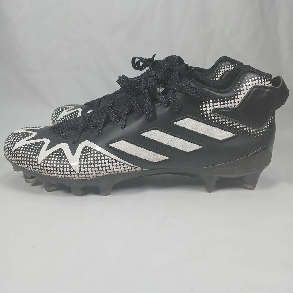 Adidas Freak Men’s 13 Black White Football Cleats Molded TPU Studs Turf Shoes